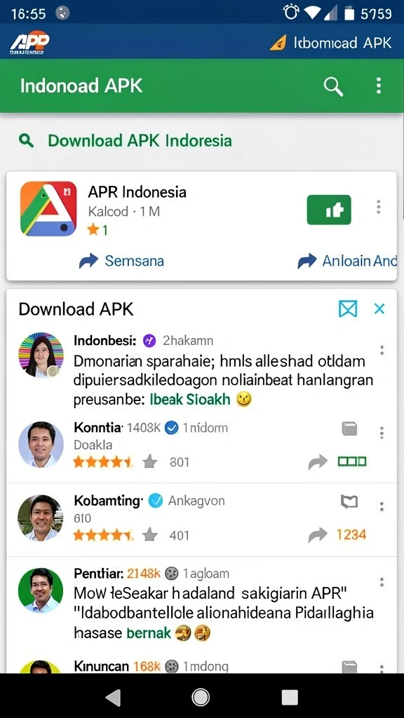 Antarmuka utama yang ramah pengguna.
