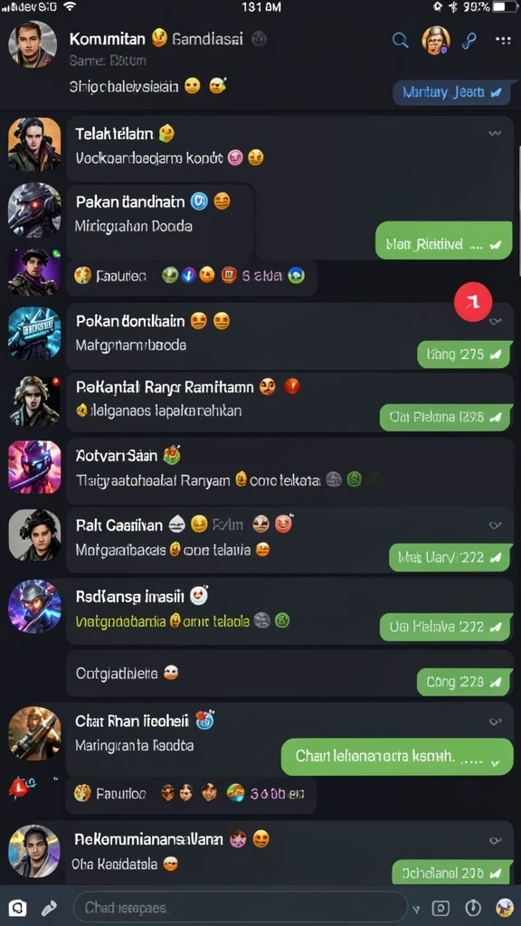 Berbagai permainan menantang untuk diikuti.