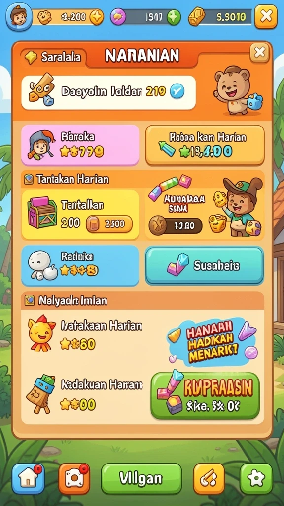 Keseruan permainan dengan teman-teman di fitur komunitas.