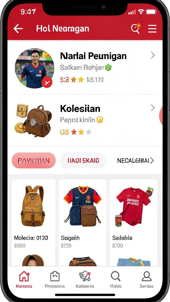 Karakter-karakter unik yang bisa dimainkan.