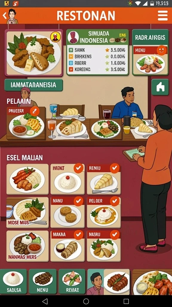 Tampilan antarmuka yang ramah pengguna dan menarik.