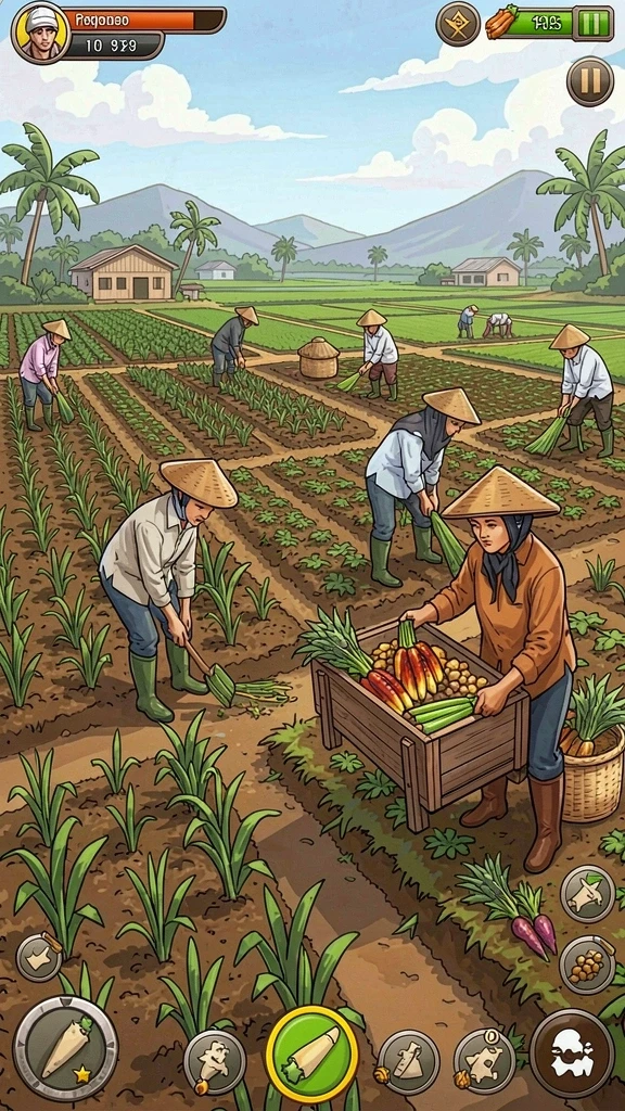 Berbagai pilihan karakter untuk dipilih dan dimainkan.