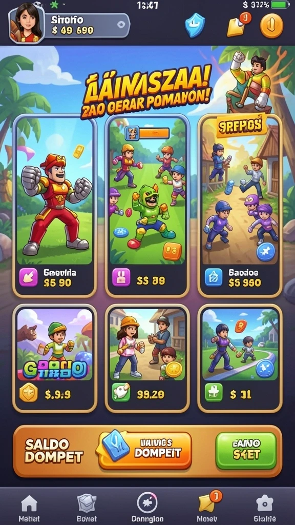 Screenshoot pertarungan seru melawan musuh.
