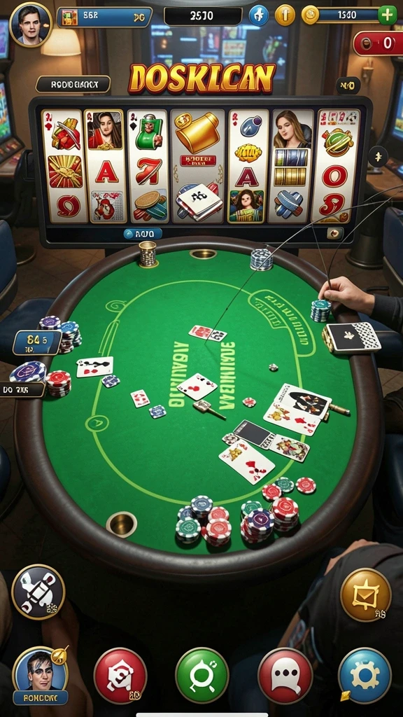 Ruang permainan live dealer dengan dealer profesional.