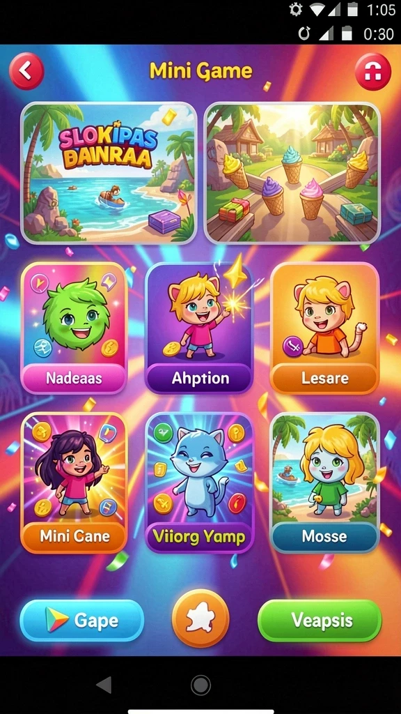 Fitur leaderboard untuk melihat peringkat global.