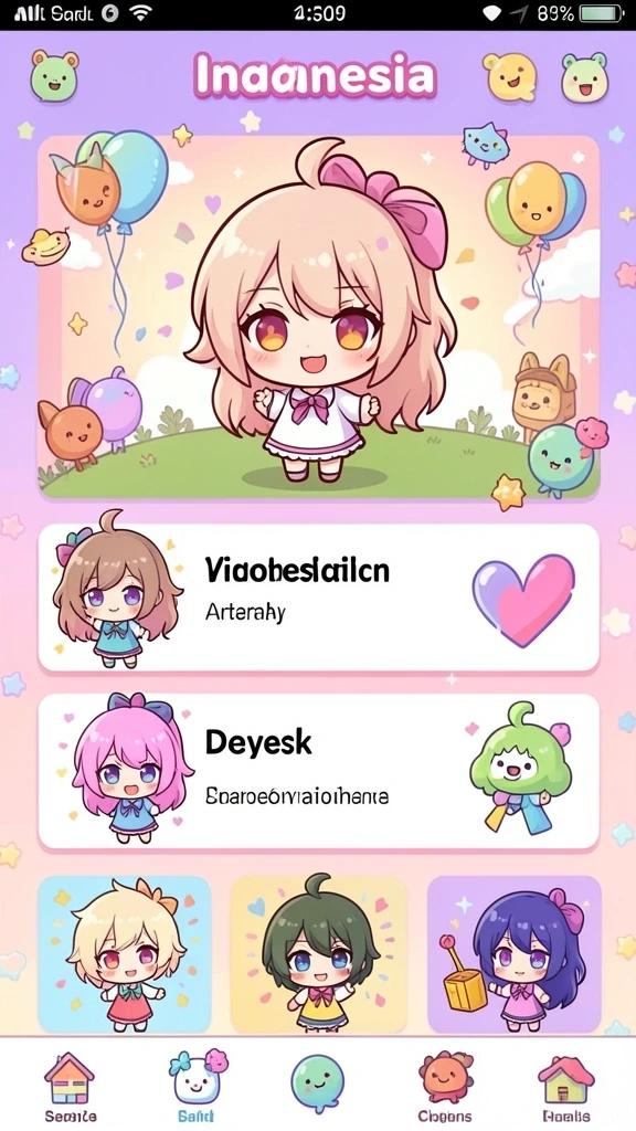 Beragam karakter siap untuk dipilih.
