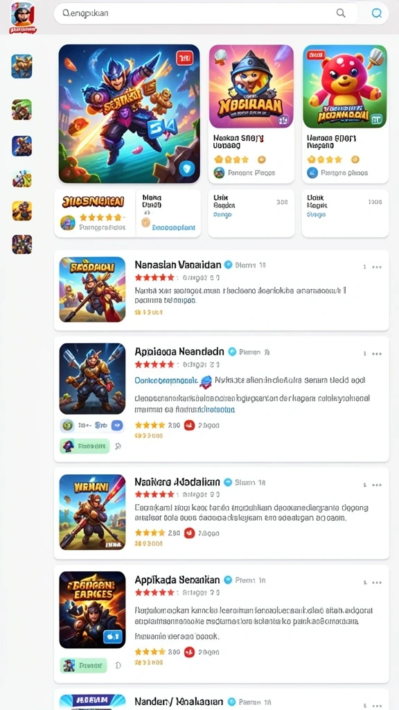 Tantangan seru di setiap level permainan.