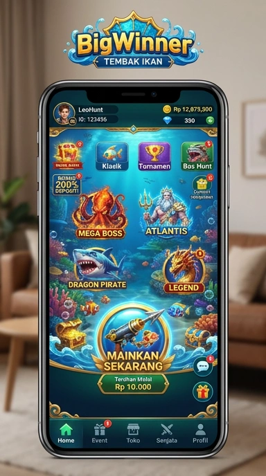 bigwinner — layar beranda